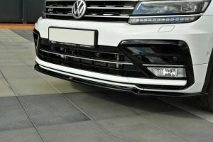Front Splitter / Cup Schwert / Frontansatz für VW Tiguan R-Line AD von Maxton Design