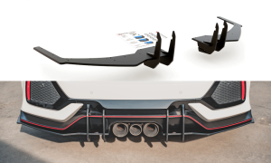 Zentraler Hinterer Splitter Racing V.2 für Honda Civic X Type R von Maxton Design