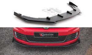 Front Lippe / Front Splitter / Frontansatz Racing V.3 mit Flaps für VW Golf 6 GTI von Maxton Design