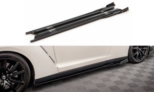 Seitenschweller Erweiterung mit Flaps für Nissan GTR R35 Facelift von Maxton Design