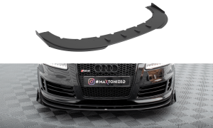 Front Lippe / Front Splitter / Frontansatz Street Pro mit Flaps für Audi RS6 4F von Maxton Design