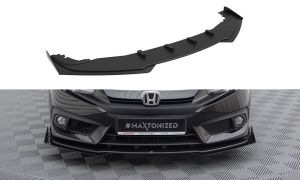 Front Lippe / Front Splitter / Frontansatz Street Pro mit Flaps für Honda Civic X von Maxton Design