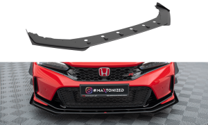 Front Lippe / Front Splitter / Frontansatz mit Flaps für Honda Civic X Sport von Maxton Design