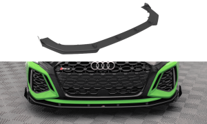 Front Splitter / Cup Schwert / Frontansatz Street Pro mit Flaps für Audi RS3 8Y von Maxton Design