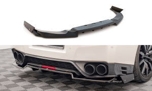 Zentraler Hinterer Splitter mit Flaps für Nissan GTR R35 Facelift von Maxton Design
