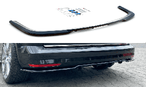Zentraler hinterer Splitter mit Vertikalen Flaps für VW Caddy SA von Maxton Design