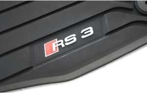 Original Audi A3 (8V) Gummi Fußmatten vorne mit RS3 Logo