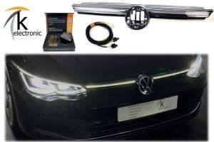 VW Golf 8 CD rot LED Konturbeleuchtung Kühlergrill Nachrüstpaket