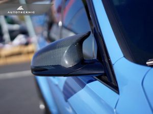 Autotecknic Carbon Ersatz-Spiegelkappen für BMW 3er / 4er F80 / F82 M3 / M4 1x1 Plain Carbon
