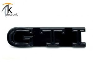 VW Polo AW GTI Schriftzug schwarz vorne Facelift