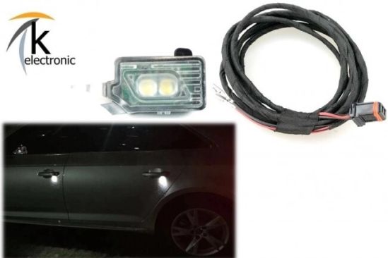 Audi A4 B9 8W beleuchteter LED Türgriff außen Umfeldbeleuchtung Nachrüstpaket