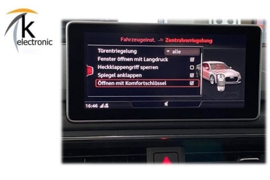 Audi A5 F5 B9 Keyless Entry Komfortschlüssel Nachrüstpaket