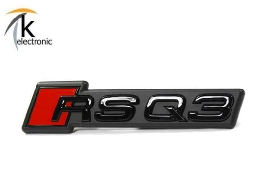 Audi RSQ3 F3 Schriftzug schwarz rote Raute vorne