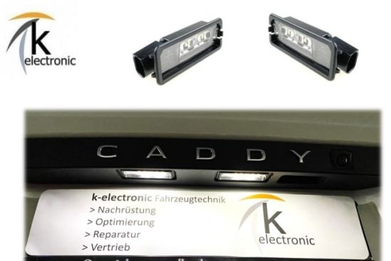 VW Caddy SB LED Kennzeichenbeleuchtung Nachrüstpaket