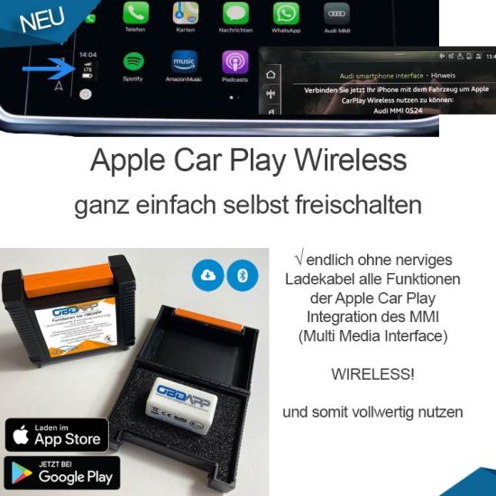 Audi A5 F5 Apple Car Play Wireless freischalten OBDAPP