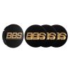 BBS 3D Rotation Nabendeckel mit Logo Bronze Set (4 Stück)