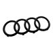 AUDI Ringe Vorne schwarz für Audi Q3 F3
