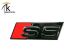 Audi S5 F5 Schriftzug schwarz rote Raute vorne