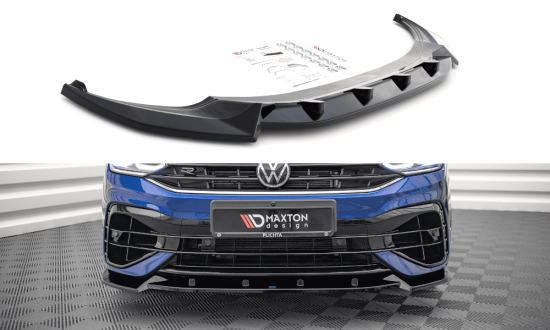 Front Splitter / Cup Schwert / Frontansatz V.2 für VW Tiguan R Facelift AD von Maxton Design