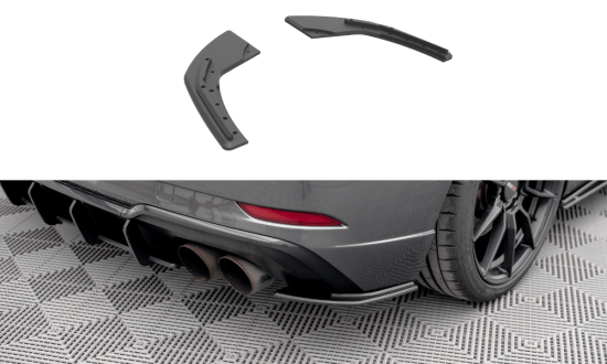 Seitliche Heck Diffusor Erweiterung Street Pro für Audi S3 8V Sportback Facelift von Maxton Design