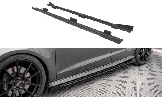 Seitenschweller Erweiterung Street Pro mit Flaps für Audi S3 8V Sportback Facelift von Maxton Design