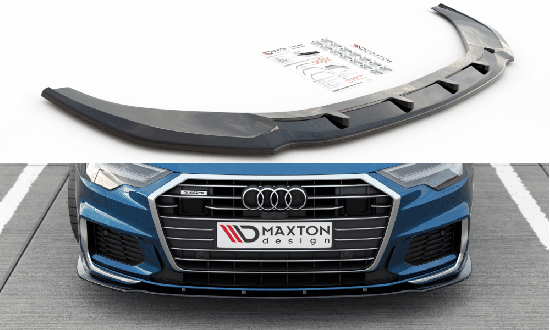 Front Diffusor / Front Splitter / Cup Schwert / Frontansatz V.2 für Audi A6 S-Line / S6 C8 von Maxton Design