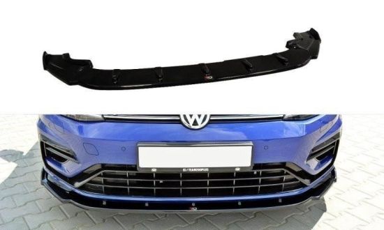 Front Lippe / Front Splitter / Frontansatz V.1 für VW Golf 7 R Facelift von Maxton Design