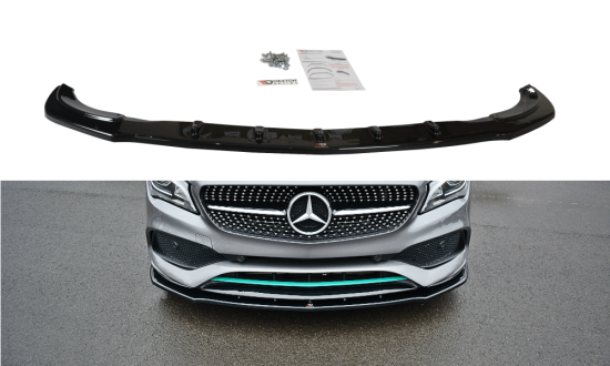 Front Lippe / Front Splitter / Frontansatz V.1 für Mercedes CLA C117 AMG-LINE Facelift von Maxton Design