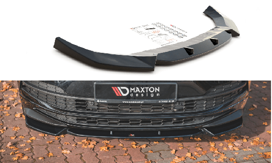 Front Splitter / Cup Schwert / Frontansatz für Skoda Karoq Sportline NU7 von Maxton Design