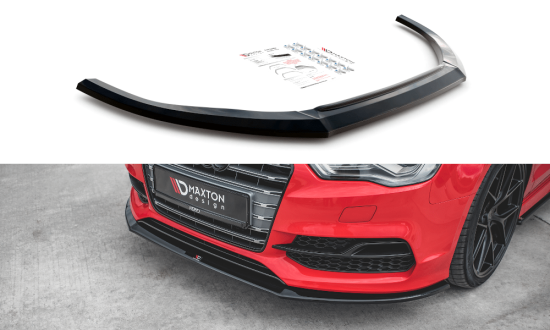 Front Splitter / Cup Schwert / Frontansatz V.1 für Audi S3 8V Limousine von Maxton Design