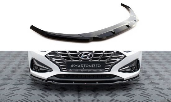 Front Lippe / Front Splitter / Frontansatz V.1 für Hyundai i30 PDE Facelift von Maxton Design