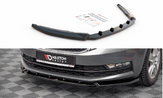 Front Splitter / Cup Schwert / Frontansatz V.1 für Skoda Octavia MK3 Facelift von Maxton Design
