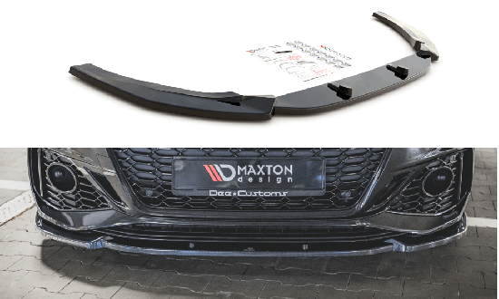 Front Splitter / Cup Schwert / Frontansatz V.2 für Audi RS5 F5 Facelift von Maxton Design