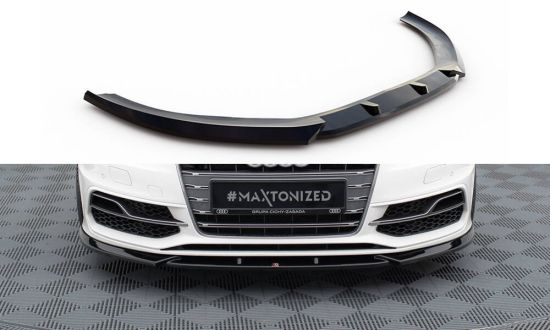 Front Lippe / Front Splitter / Frontansatz V.2 für Audi S3 8V Sportback von Maxton Design