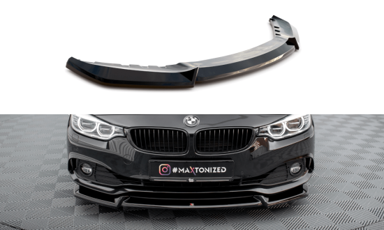 Front Lippe / Front Splitter / Frontansatz V.2 für BMW 4 Grand Coupe F36 von Maxton Design