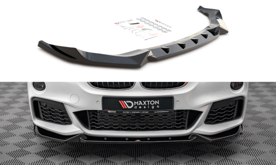 Front Diffusor / Front Splitter / Cup Schwert / Frontansatz V.2 für BMW X1 M-Paket F48 von Maxton Design