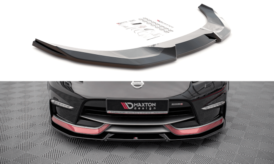 Front Splitter / Cup Schwert / Frontansatz V.2 für Nissan 370Z Nismo Facelift von Maxton Design