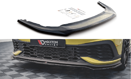 Front Diffusor / Front Splitter / Cup Schwert / Frontansatz V.3 für Volkswagen Golf 8 GTI Clubsport von Maxton Design