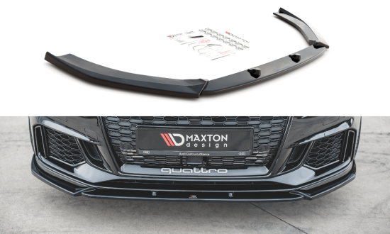 Front Lippe / Front Splitter / Frontansatz V.4  für Audi RS3 8V Facelift Sportback von Maxton Design