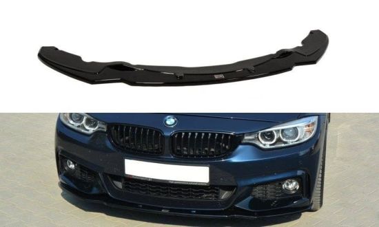 Front Lippe / Front Splitter / Frontansatz V.1 für BMW 4er F32 M-Paket von Maxton Design