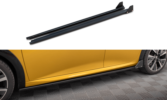 Seitenschweller Erweiterung mit Flaps für Peugeot 208 GT MK2 von Maxton Design