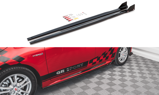 Seitenschweller Erweiterung mit Flaps für Toyota Corolla GR Sport von Maxton Design