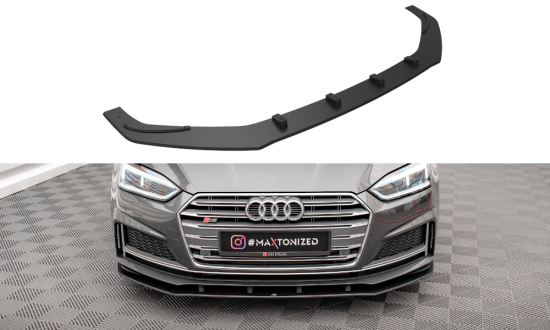Front Lippe / Front Splitter / Frontansatz Street Pro für Audi A5 S-Line / S5 Coupe / Sportback F5 von Maxton Design