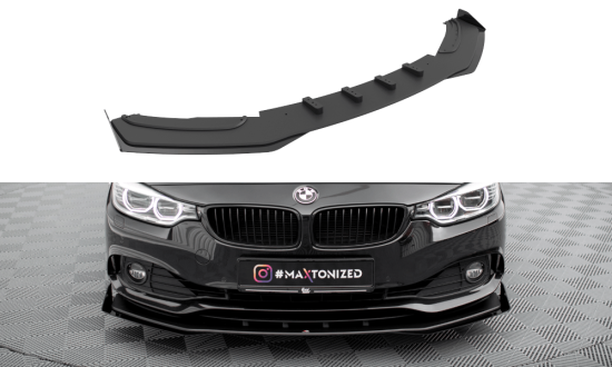 Front Lippe / Front Splitter / Frontansatz Street Pro mit Flaps für BMW 4 Grand Coupe F36 von Maxton Design