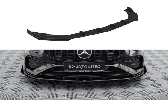 Front Lippe / Front Splitter / Frontansatz Street Pro mit Flaps für Mercedes-Benz A35 AMG W177 Facelift von Maxton Design
