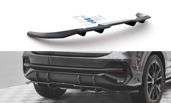 Zentraler hinterer Splitter für Audi Q3 Sportback S-Line von Maxton Design