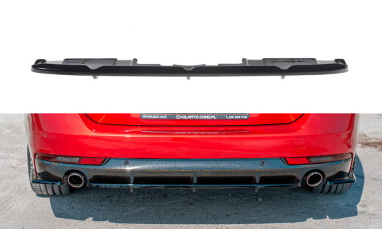 Zentraler Hinterer Splitter mit vertikalen Flaps für Peugeot 508 SW MK2 von Maxton Design