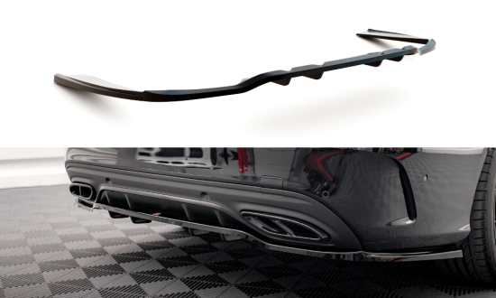 Zentraler Hinterer Splitter für Mercedes-Benz C-Klasse W205 AMG-Line Facelift von Maxton Design