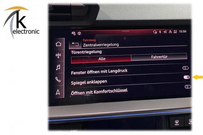 Komplettset anklappbare Außenspiegel für Audi A3 8Y 