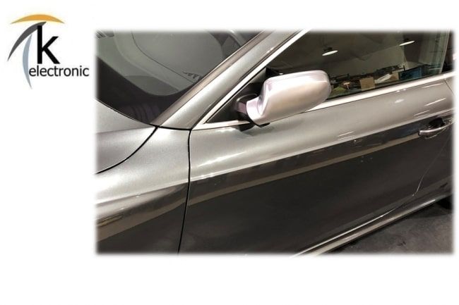 Spiegel Audi A3 08-12, elektrisch klappbar, zum Lackieren, asphärisches  Glas, Chromgehäuse + Zusatzbeleuchtung, 5-türig, Premium